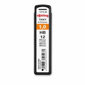 Minas Rotring 1.0 mm HB – Tubo de 12 unidades