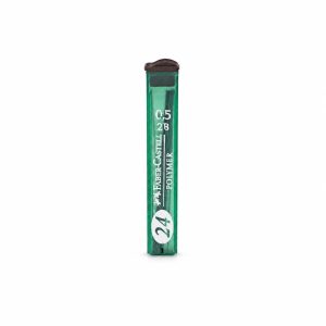 Minas Polymer Faber-Castell 0.5 mm 2B – Tubo de 12 unidades