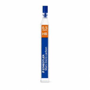 Minas Finas Staedtler 0.5 mm HB – Tubo de 12 unidades