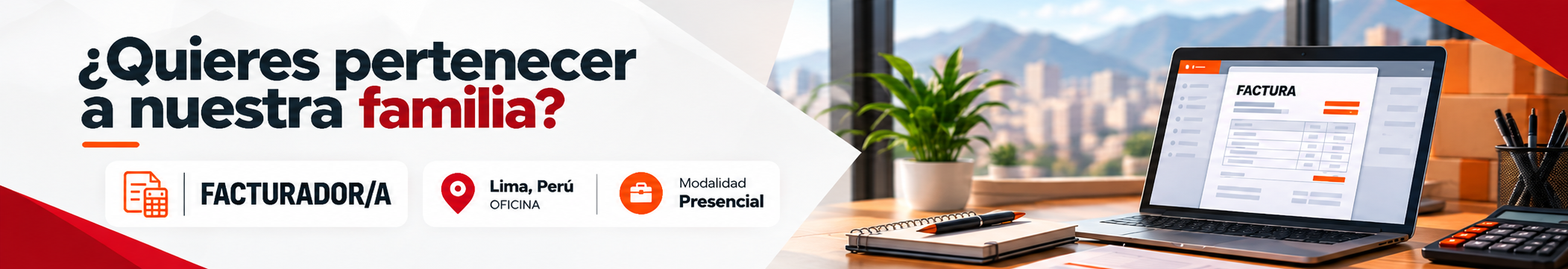 Convocatoria laboral Minex Products - Facturador/a